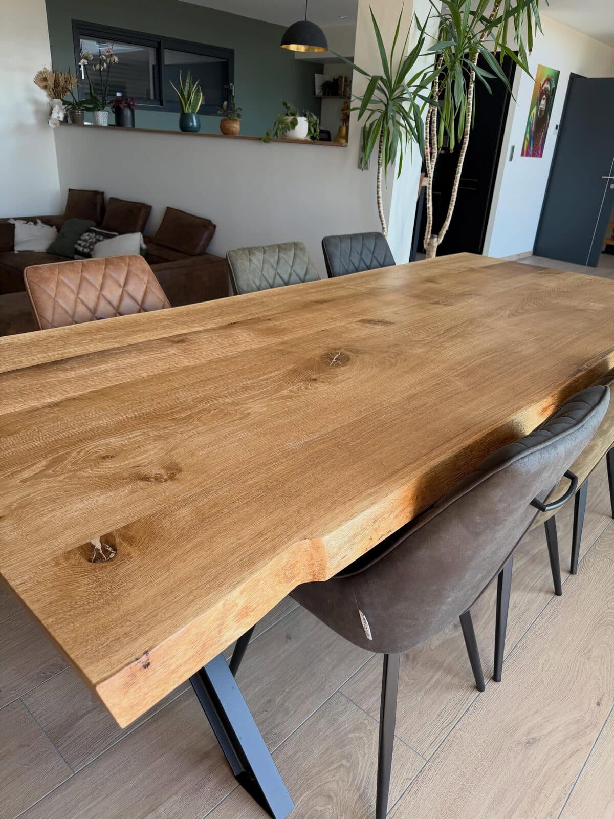 Table en chêne massif sur mesure
